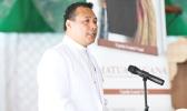 Reverend Dr. Upolu Lumā Vaai at an earlier book launch in Apia. [courtesy photo]