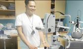 LPN Nurse Mafa stopped to pose for the Samoa News camera as she is preparing a patient to have their vision checked at the LBJ Hospital in Fagaalu. LBJ is asking patients of non-communicative diseases to be pro-active — keep your appointments and live healthy.  [Photo: Ese Malala]