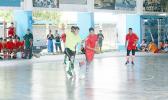 A Lion Heart A player dribbles away from a Black Roses opponent during their 2017 Futsal Tournament’s pool game at Samoana High School’s gymnasium on Saturday, May 6, 2017.  [FFAS MEDIA/Brian Vitolio]