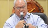 Police Commissioner Le’i Sonny Thompson appeared before the House Public Safety Committee yesterday to discuss various DPS issues, including the alleged mistreatment of inmates at the TCF.  [photo: AF]