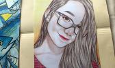 Seen here is the winning piece of the Congressional Art Competition 2017 by Pacific Horizon’s Ms. Nina Vergara. [Courtesy photo]