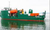 This photo provided by the Port Administration shows the new ASG vessel MV Manu’atele, which is scheduled to sail into the Port of Pago Pago around 9a.m. today, followed by a brief ceremony at the port.  [photo: Port Administration]