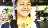 Salutatorian Fuamai Tago [photo: Blue Chen-Fruean]