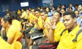 The only technical school in the territory was represented last Friday at the Tauese P. F. Sunia Ocean Center during a telepresence event hosted by the crew of the National Marine Sanctuary of American Samoa. See story for full details.  [photo: NMSAS]