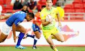 Singapore Sevens, Day 1, National Stadium, Singapore.  [Photo: Barry Markowitz]