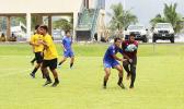 Pago Youth’s goalie Chinfu Ta’ase in action during the men’s FFAS National Cup game of Match Day 2 of the 2017 FFAS National League at Pago Park Soccer Stadium on Sept. 9, 2017. [FFAS MEDIA/Brian Vitolio]