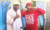 Uncle, Ron Manning, and nephew, Ed Leota working (and playing around) together.  [Photo courtesy: Taste of Samoa]