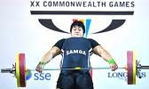 Iuniarra Sipaia of Samoa competes in the women's +75kg final during the 2014 Commonwealth Games.  [photo: AFP via RNZI]