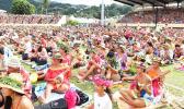 The Tahiti ukulele world record attempt. (Photo: Supplied/ Présidence de la Polynésie française) The Tahiti ukulele world record attempt. (Photo: Supplied/ Présidence de la Polynésie française)