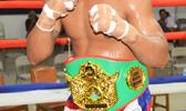 The American Samoa undefeated heavyweight champion, Sui “Cyclone” Palauni after winning the vacated All Samoan title last month when he defeated Michael Fonoti of Samoa by TKO in the third round of their 8-rounds bout during the Flag Day Boxing Championship for the 2Samoas Battle. [photo AF]