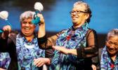 Performers from Nga Pakeke o Ngāti Awa at the Kaumātua Kapa haka event last year.  [Photo: RNZ/ Aaron Smale]