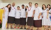 Principal Kamo Koloi, staff and faculties of Faasao Marist High at the FMHS graduation that was held at the FatuOAiga Hall in Ottoville.  [photo:EM]