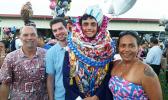 Clarence Herdrich, recipient of this year's Rotary 4-Way Test Award, with his parents David and Peti following SPA's Class of 2017 graduation ceremony last Saturday. [photo: Blue Chen-Fruean]