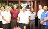 Samoa’s Planning Committee for the Pacific Games led by Prime Minister Tuilaepa Lupesoliai Sailele Malielegaoi meets with the President and representatives from the Pacific Games Council.   [Courtesy photo]