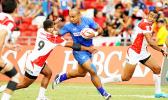 Selesele powers thru in win over Japan [Photo: Barry Markowitz]