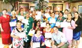 Twenty senior citizens from the Territorial Administration on Aging (TAOA), along with director Evelyn Lili'o-Satele (far left), became the first class of TAOA seniors to be appointed 'Senior Rangers' of the National Park Service. The group’s members have pledged to "explore, learn about, and help protect the National Park of American Samoa and all National Parks".  [photo: courtesy]