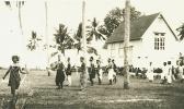 This Jennings family historical photo provided by Rep. Su’a Alexander E. Jennings, shows a group of Swains islanders in May 1925 on Swains, as the atoll officially became part of American Samoa, following Congressional action.  [photo: Jennings family]