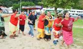 One of the activities yesterday — day-three of Senior Citizen Week in American Samoa — was dancing, of all types as seen in this photo with some senior citizens participating in a line dance at Su’igaula o le Atuvasa at Utulei Beach. Senior Citizen Week finishes tomorrow with a closing ceremony, starting with a 7:30a.m parade in Utulei.  [photo: AF]v