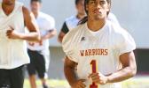 Clearly "the" biggest threat in this year’s ASHSAA Football Season in the Varsity division is the return of middle linebacker, Penei Stowers-Pavihi – who has shined in the linebacker position since his appearance in the sport from the AYFS level up to now. Absent in their first game of the season last Saturday – Pavihi will be leading the Warriors defensive unit in this year. [photo: TG]