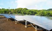 A look at the 1,410 kW of solar PV panels, of the Ta'u Renewable Energy PV project, commissioned in Oct. 2016 and located on Faleasao village, Ta'u island, American Samoa. [SN file photo]