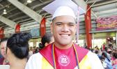 Valedictorian John Xavier Anesi Ah-Ching-Iosefo  [photo: EM]