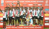 Fiji won the Hong Kong Rugby Sevens for a record-extending 17th time on Sunday, beating South Africa 22-0 in a lopsided final to win their first tournament since the Rio Olympics, during day 3 at the Cathay Pacific/HSBC Hong Kong Sevens on April 9, 2017. [photo: Joe Hamby] 