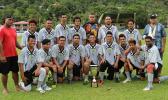Utulei Youth, holders of the men’s FFAS National Cup after their fifth straight successful defense on Match Day 5 of the 2016 FFAS National League on Saturday, Sept. 17, 2016 at Pago Park Soccer Stadium.  [FFAS MEDIA/Brian Vitolio] 