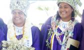 O se va’aiga i le teuteuga mo le tulaga muamua ma tulaga lua o le vasega fa’aiuaso a Manu’a High School 2017. [ata: Leua Aiono Frost]