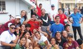 O se va'aiga i le vaega sa pasipasi le polo Volley Ball ma o latou faia'oga na va'aia a latou ta'aloga.  [ata: Leua Aiono Frost]