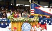 Ni isi o vaaiga i le fa’amanatuina o le 116 tausaga talu ona sisi le tagavai o Amerika i lau fanua o Amerika Samoa, lea sa fa’atautaia i le taeao ananafi i le malae o le Veterans Stadium i Tafuna. [ata AF] 