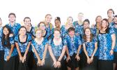 Volunteer teachers from the US-based World Teach organization posing for Samoa News after yesterday’s annual DOE General Assembly at the THS Warriors gymnasium.  [photo: Leua Aiono Frost]