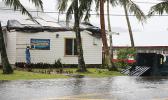 A look at the South Pacific Watersports in Utulei as workers tried to cover the blown off roof from Tropical Storm Gita this past weekend. [photo: TG]