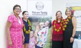 (L-R) Tu’u Fu’a Hazelman (APS Board Member), Aniva Clarke (Slogan Competition winner), Dr. Joan Macfarlene (APS Chairperson) and U.S. Embassy, Acting Chargé d’Affaires – Katelyn Choe