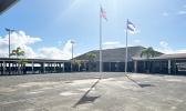 Space where airport fale previously stood.