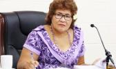 Aliimalemanu Alofa Tuuau, who is from the ruling party, has been elected to Samoa's parliament through the statutory mandate ensuring 10 percent of the seats are occupied by women. Her election under the threshold now puts the ruling HRPP ahead of the Faatuatua i le Atua Samoa ua Tasi (FAST) with 26-25 seats in parliament respectively. [photo: Samoa Global News Aliimalemanu Alofa Tuuau