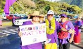 participants at Monday’s Alzheimer’s Awareness Month of November “Wave”