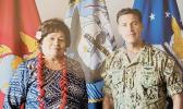 Congresswoman Amata and Admiral Aquilino