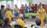 Amata at Pago Pago Village Senior Center during Town Hall