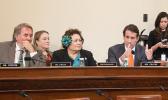 Congresswoman Uifa’atali Amata during Committee voting