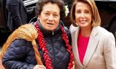 Congresswoman Amata with Speaker Pelosi after taking the Oath of Office in the 116th Congress 