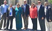 (l-r) Rep. Scott Peters, D-CA; Rep. Gus Bilirakis, R-FL; Rep. Amata, R-AS; Rep Ted Deutch, D-FL; Rep. Jenniffer Gonzalez-Colon, R-PR; Rep. Randy Weber, R-TX; Rep. Henry Cuellar, D-TX