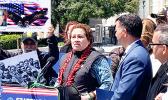 Amata speaking at Veterans event