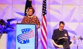 Amata speaking at Australian American Leadership Dialogue