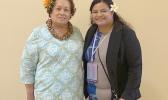 Congresswoman Amata with Marcella Fitisone, the American Samoa 2024 Teacher of the Year, Tafuna High School, on her visit to Washington, DC. Congresswoman Amata with Marcella Fitisone