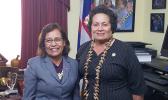 Congresswoman Amata with RMI President Hilda Heine