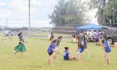 Amelie Chen of The Wolves fights for a loose ball