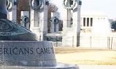 American Samoa and Guam pillars at National World War II Memorial in Washington D.C.