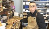 Andrick Li makes chopsticks
