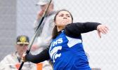 Angellica Segi Titialii Street getting ready to throw the javelin