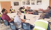Safety Officer Aluese Te'i. Port Administration Department and participants